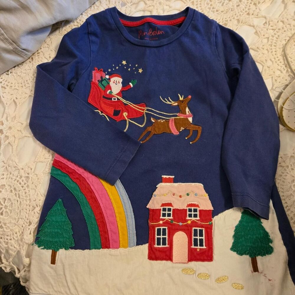 Mini Boden Girls Christmas dress